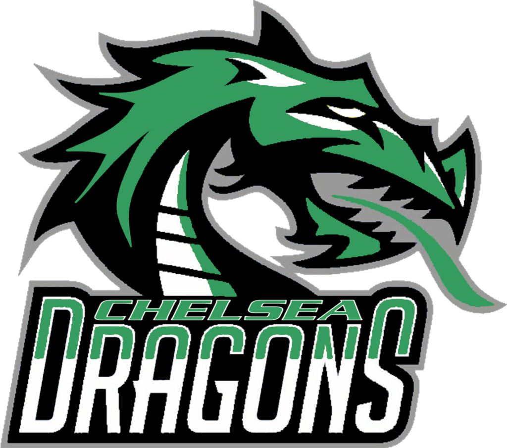green dragon head over "chelsea dragons"