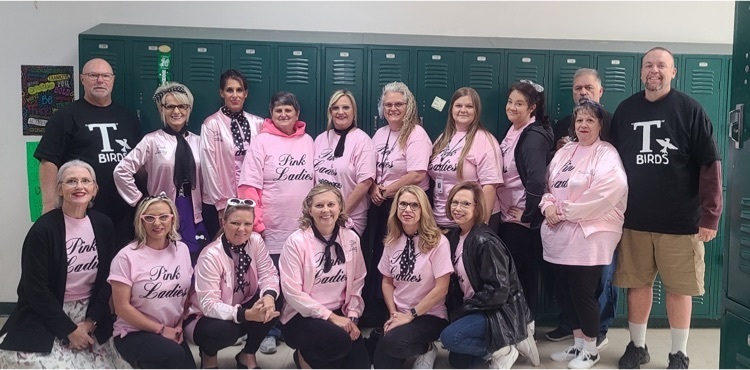 Red Ribbon Week 50s Day: Middle School Pink Ladies and T-Birds